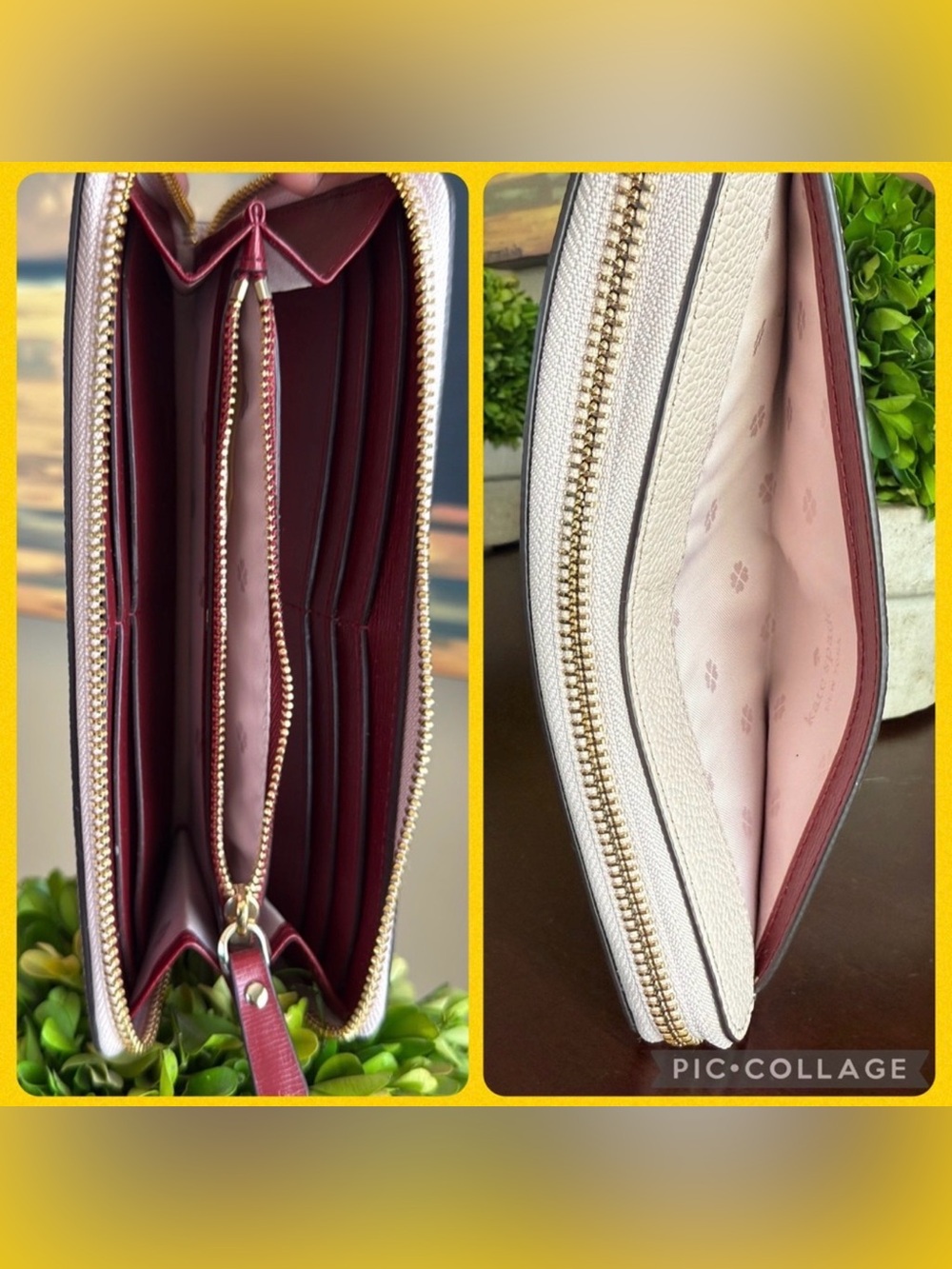 KATE SPADE ♠️ New York "Margaux" LIGHT PINK LEATHER TOTE BAG & WALLET SET🌟EUC🌟 - Picture 13 of 17